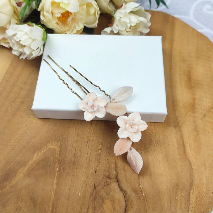 lot d'épingles à cheveux florales en porcelaine froide