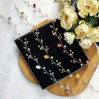 Couronne/bandeau Floral Pour Cheveux Avec Perles Et Fleurs En Coquillage - Chaîne Métal Doré Ajustable (20x20 Cm) - Pour Mariage, Fête, Accessoire Cheveux Femme/fille - 3