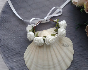 Simple Corsage de poignet demoiselle d'honneur, Bracelet de mariage avec roses en mousse