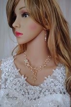 Charger l&#39;image dans la galerie, Parure de mariage bohème en perles et cristal, Parure de mariée, Bijoux mariage